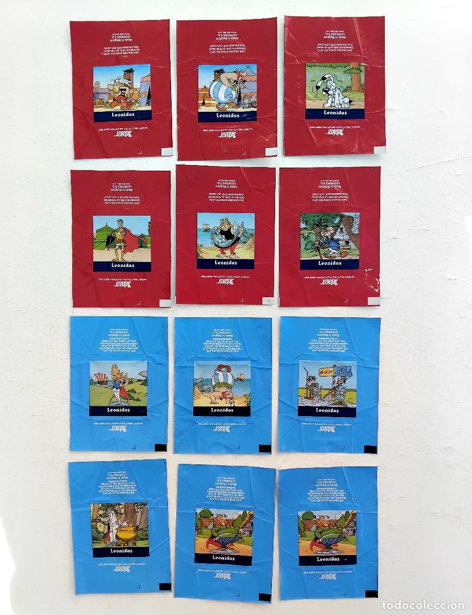 Coleccionismo cromos antiguos: ASTERIX envoltorios chocolates LEONIDAS BRUSELAS lote12