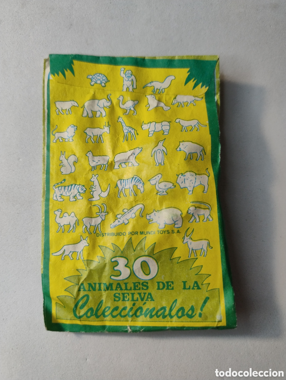 Coleccionismo cromos antiguos: SOBRE DUNKIN ANIMALES DE LA SELVA SIN ABRIR - Foto 2