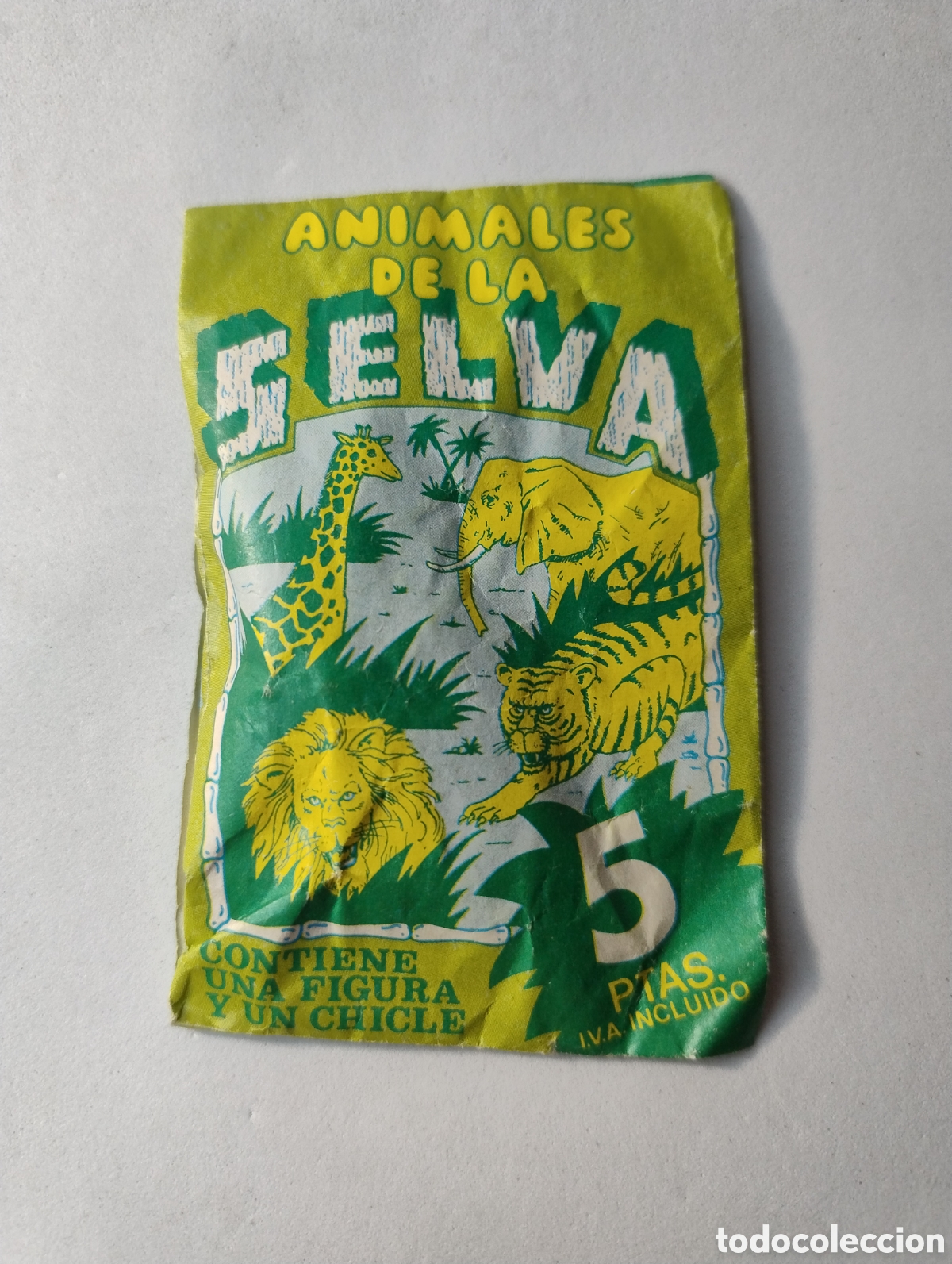 Coleccionismo cromos antiguos: SOBRE DUNKIN ANIMALES DE LA SELVA SIN ABRIR - Foto 1