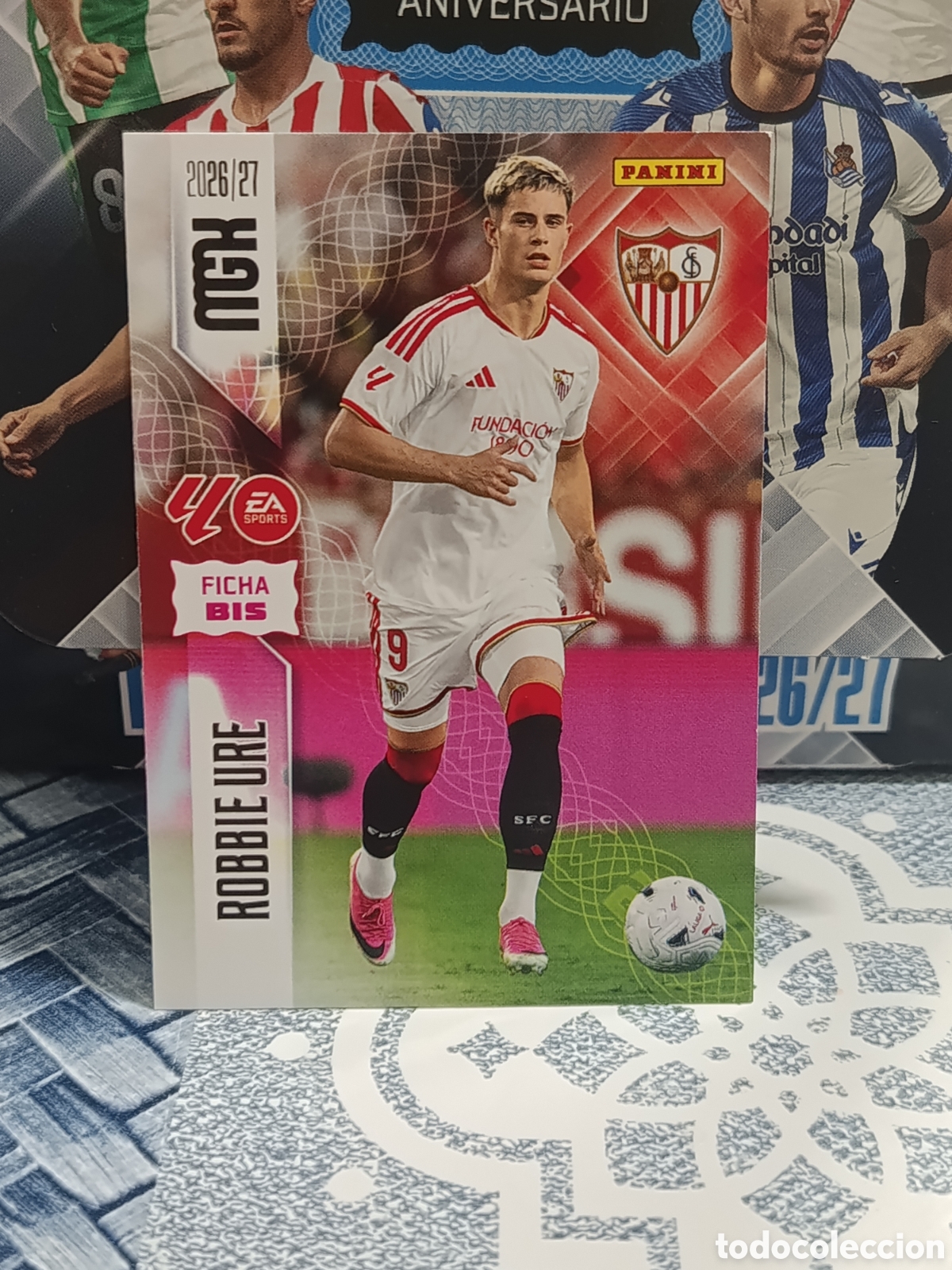 Collezionismo Figurine antiche: ROBBIE URE SEVILLA N&ordm; 341 BIS FICHA BIS MGK 26 27 2026 2027 PANINI