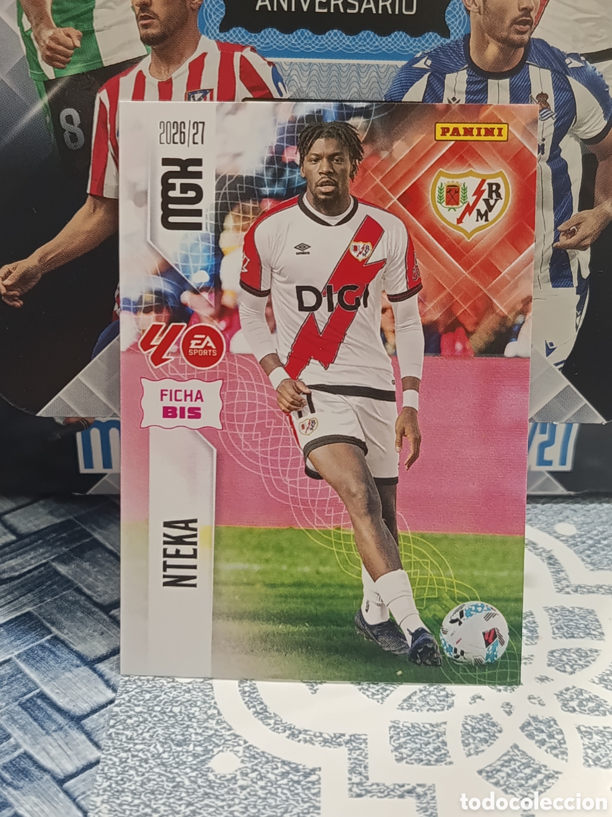 Collezionismo Figurine antiche: NTEKA RAYO VALLECANO N&ordm; 297 BIS FICHA BIS MGK 26 27 2026 2027 PANINI