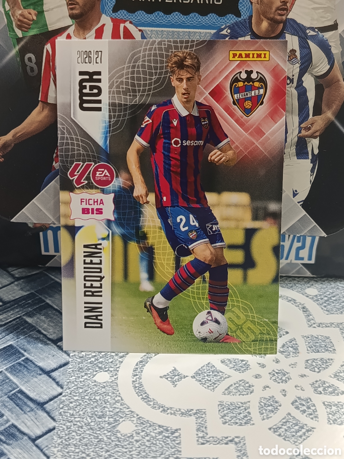 Coleccionismo cromos antiguos: DANI REQUENA LEVANTE N&ordm; 208 BIS FICHA BIS MGK 26 27 2026 2027 PANINI
