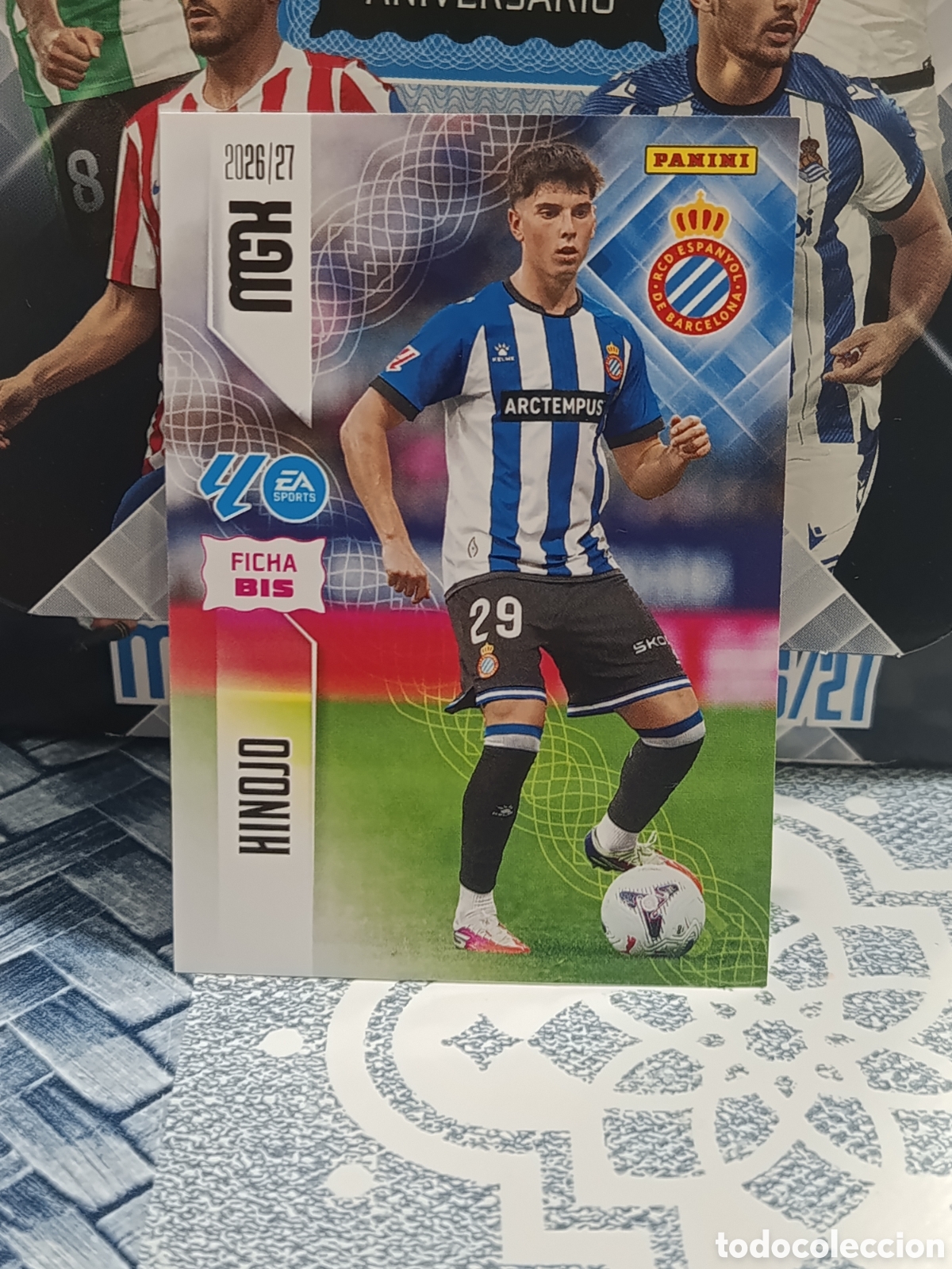 Collezionismo Figurine antiche: HINOJO RCD ESPA&Ntilde;OL ESPANYOL N&ordm; 170 BIS FICHA BIS MGK 26 27 2026 2027 PANINI