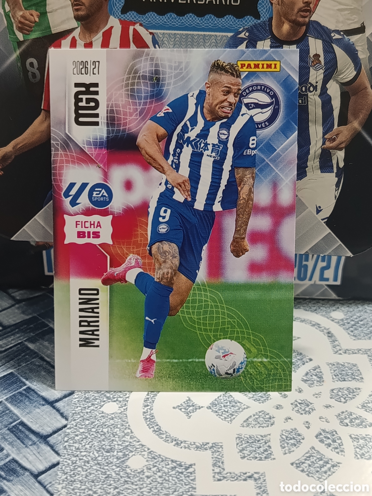 Collezionismo Figurine antiche: MARIANO ALAVES N&ordm; 34 BIS FICHA BIS MGK 26 27 2026 2027 PANINI
