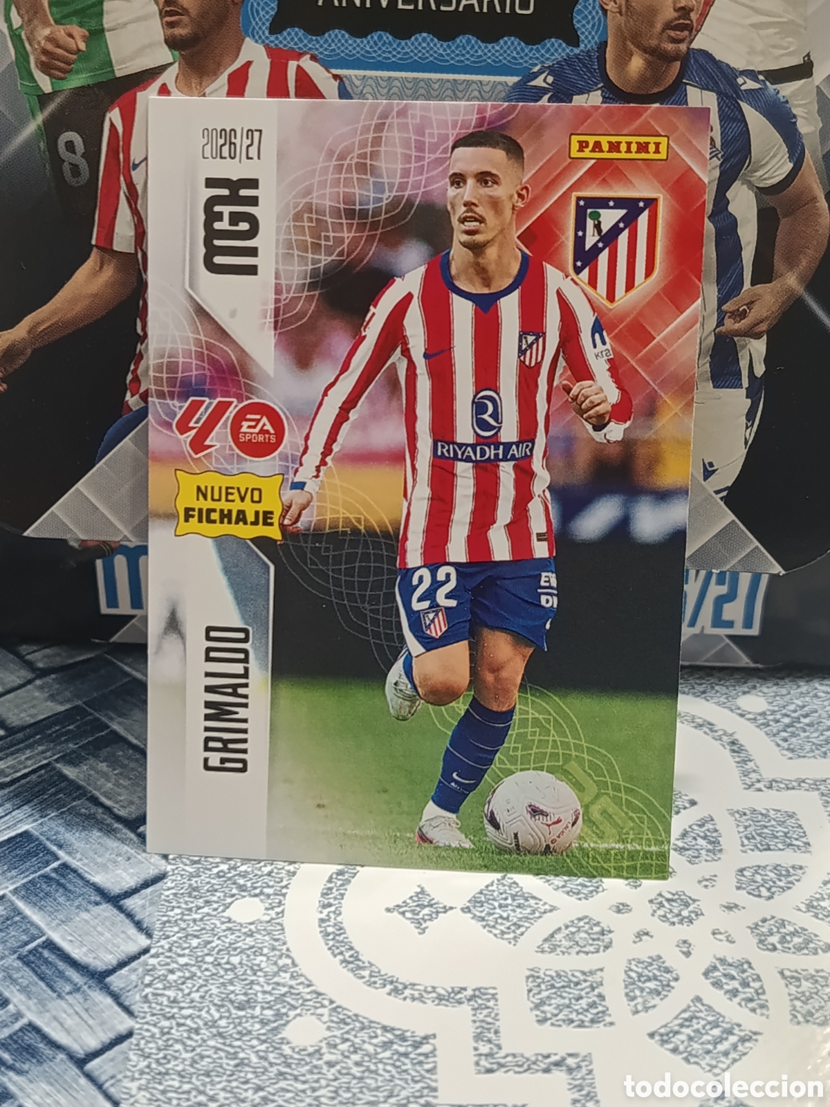 Sammeln alte Sammelbilder: GRIMALDO ATLETICO DE MADRID N&ordm; 459 NUEVO FICHAJE MGK 26 27 2026 2027 PANINI