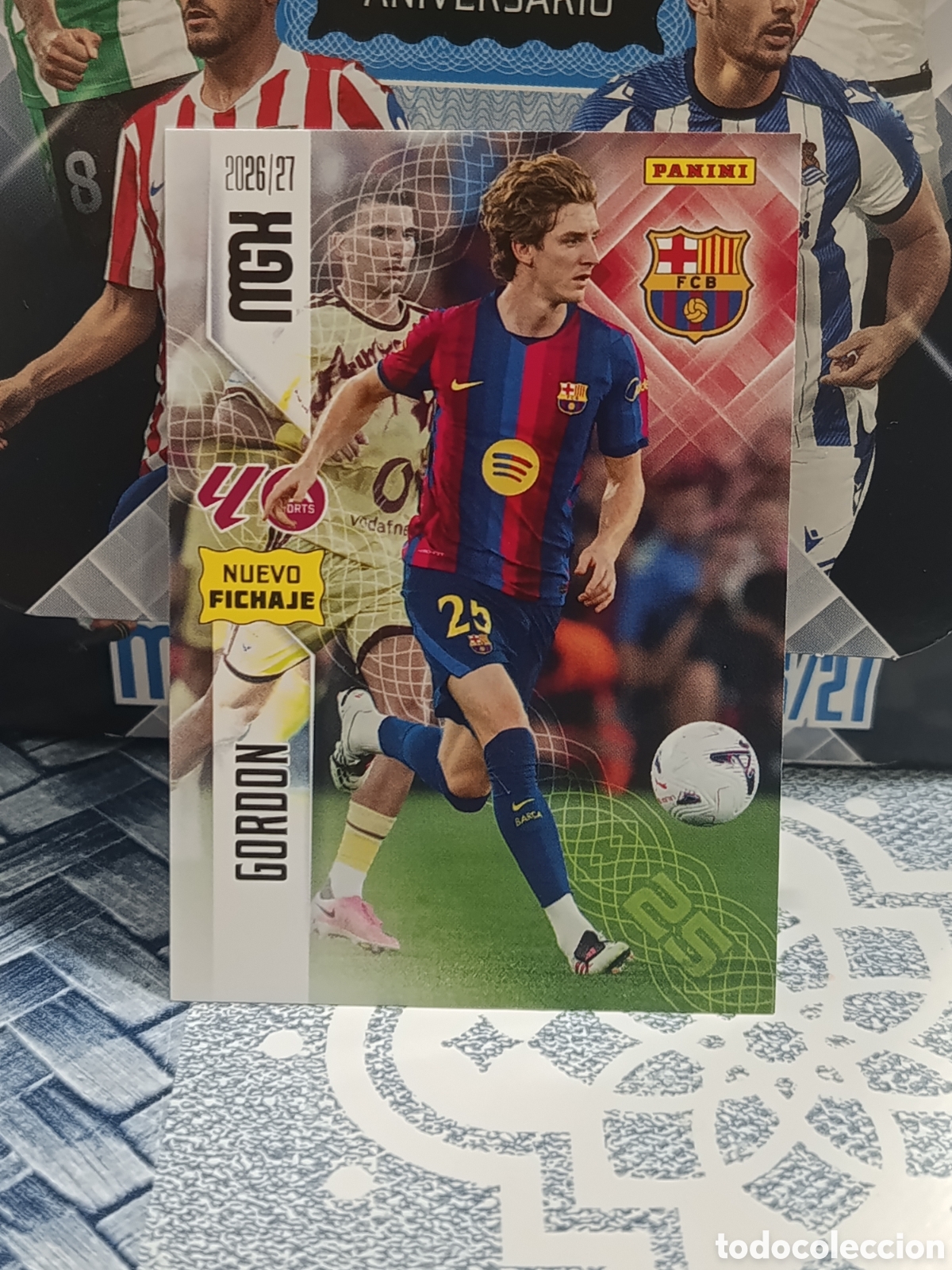 Sammeln alte Sammelbilder: GORDON FC BARCELONA BAR&Ccedil;A N&ordm; 468 NUEVO FICHAJE MGK 26 27 2026 2027 PANINI