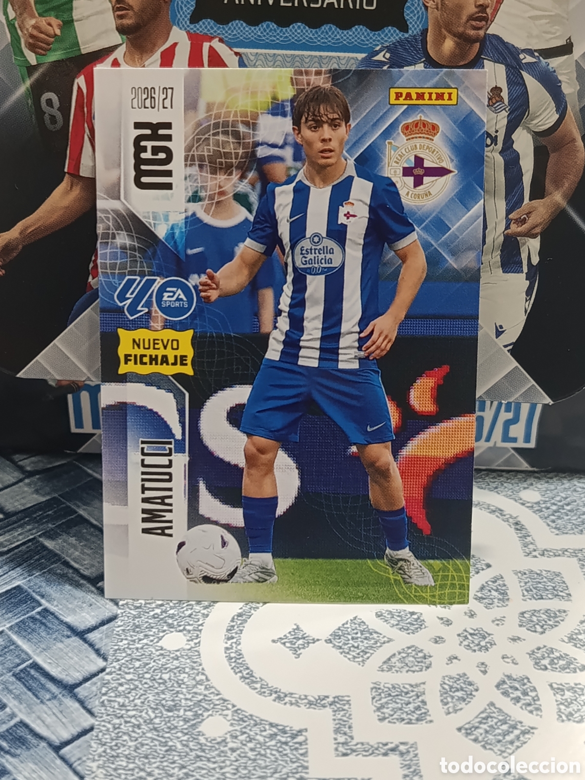 Collezionismo Figurine antiche: AMATUCCI DEPORTIVO DE LA CORU&Ntilde;A N&ordm; 452 NUEVO FICHAJE MGK 26 27 2026 2027 PANINI