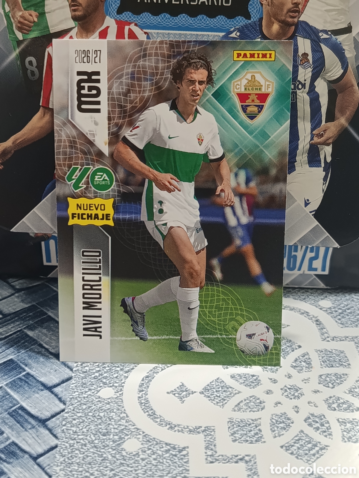 Collezionismo Figurine antiche: JAVI MORCILLO ELCHE N&ordm; 473 NUEVO FICHAJE MGK 26 27 2026 2027 PANINI