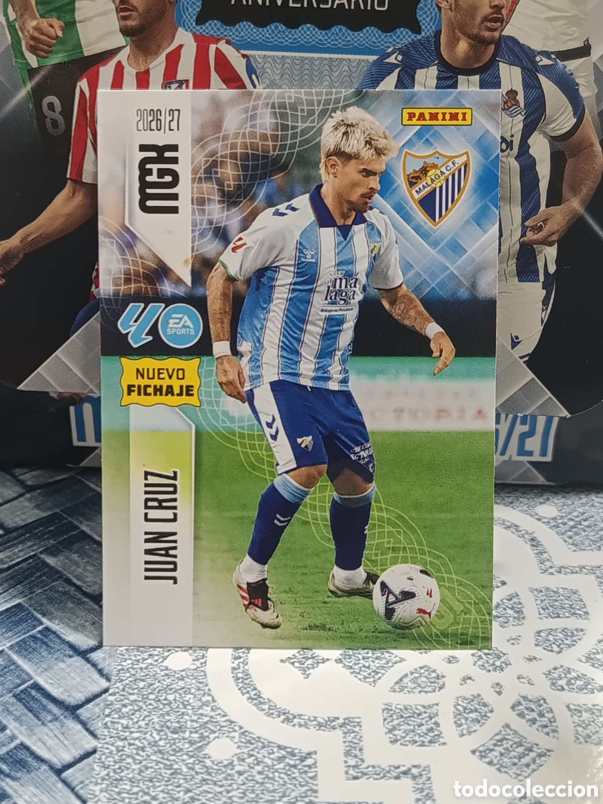 Coleccionismo cromos antiguos: JUAN CRUZ MALAGA N&ordm; 458 NUEVO FICHAJE MGK 26 27 2026 2027 PANINI