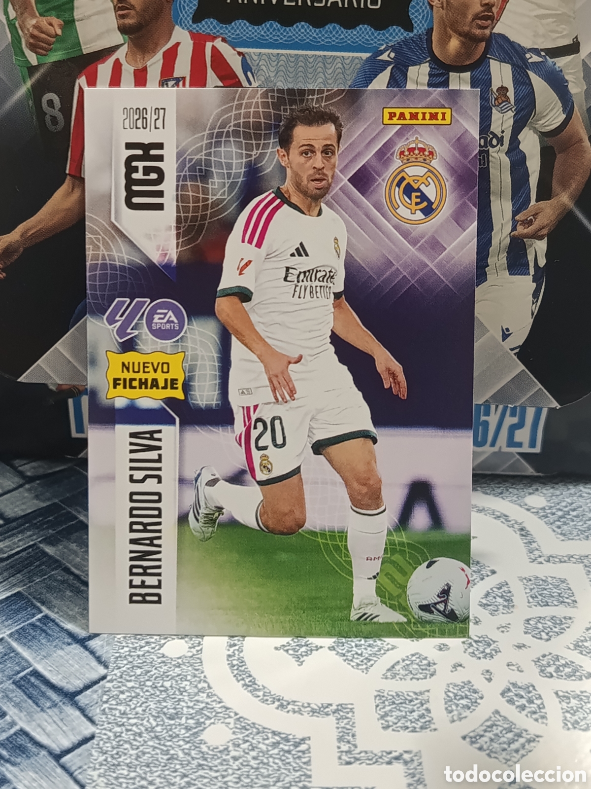 Collectable Antique Stickers: BERNARDO SILVA REAL MADRID N&ordm; 488 NUEVO FICHAJE MGK 26 27 2026 2027 PANINI