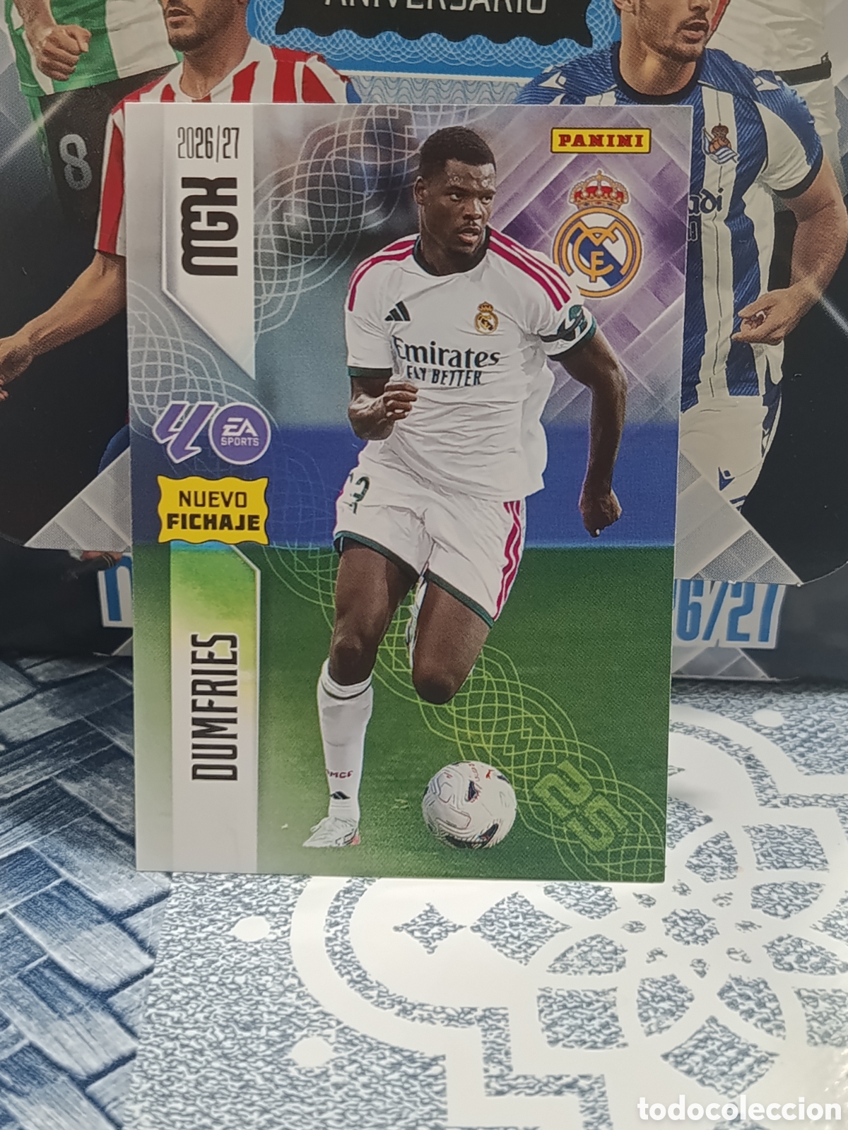 Collectable Antique Stickers: DUMFRIES REAL MADRID N&ordm; 472 NUEVO FICHAJE MGK 26 27 2026 2027 PANINI
