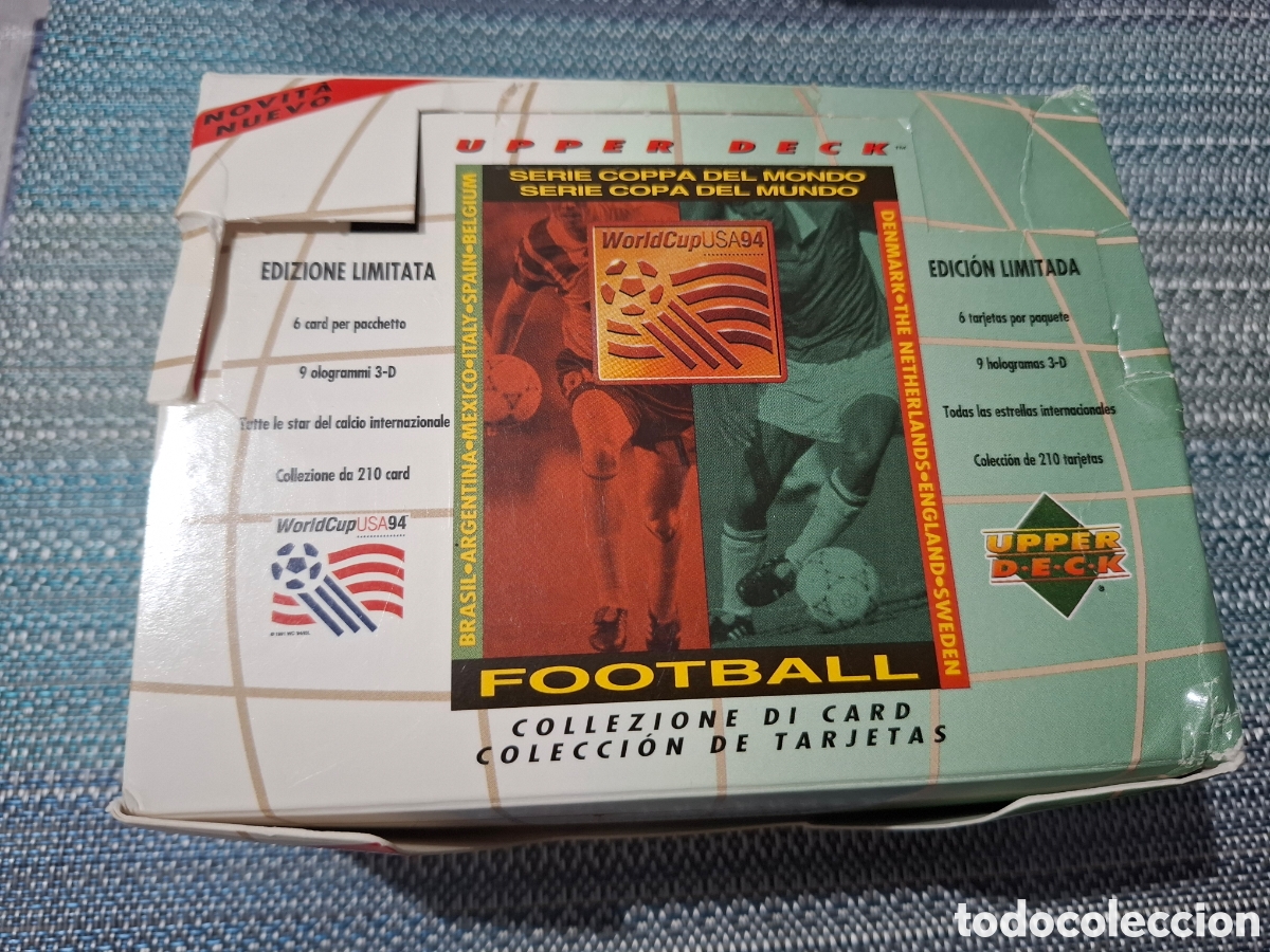 Coleccionismo cromos antiguos: 30 sobres sin abrir + caja original upper deck usa 94