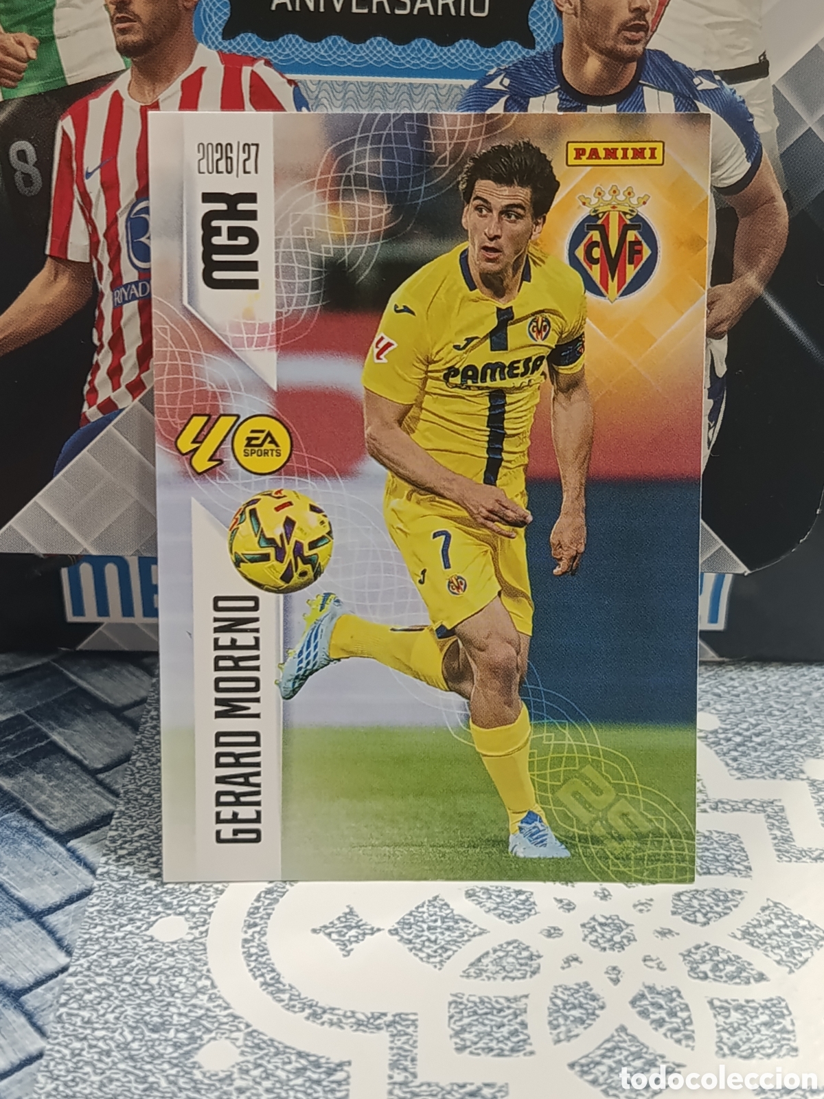 Collectable Antique Stickers: GERARD MORENO VILLARREAL N&ordm; 378 MGK 26 27 2026 2027 PANINI