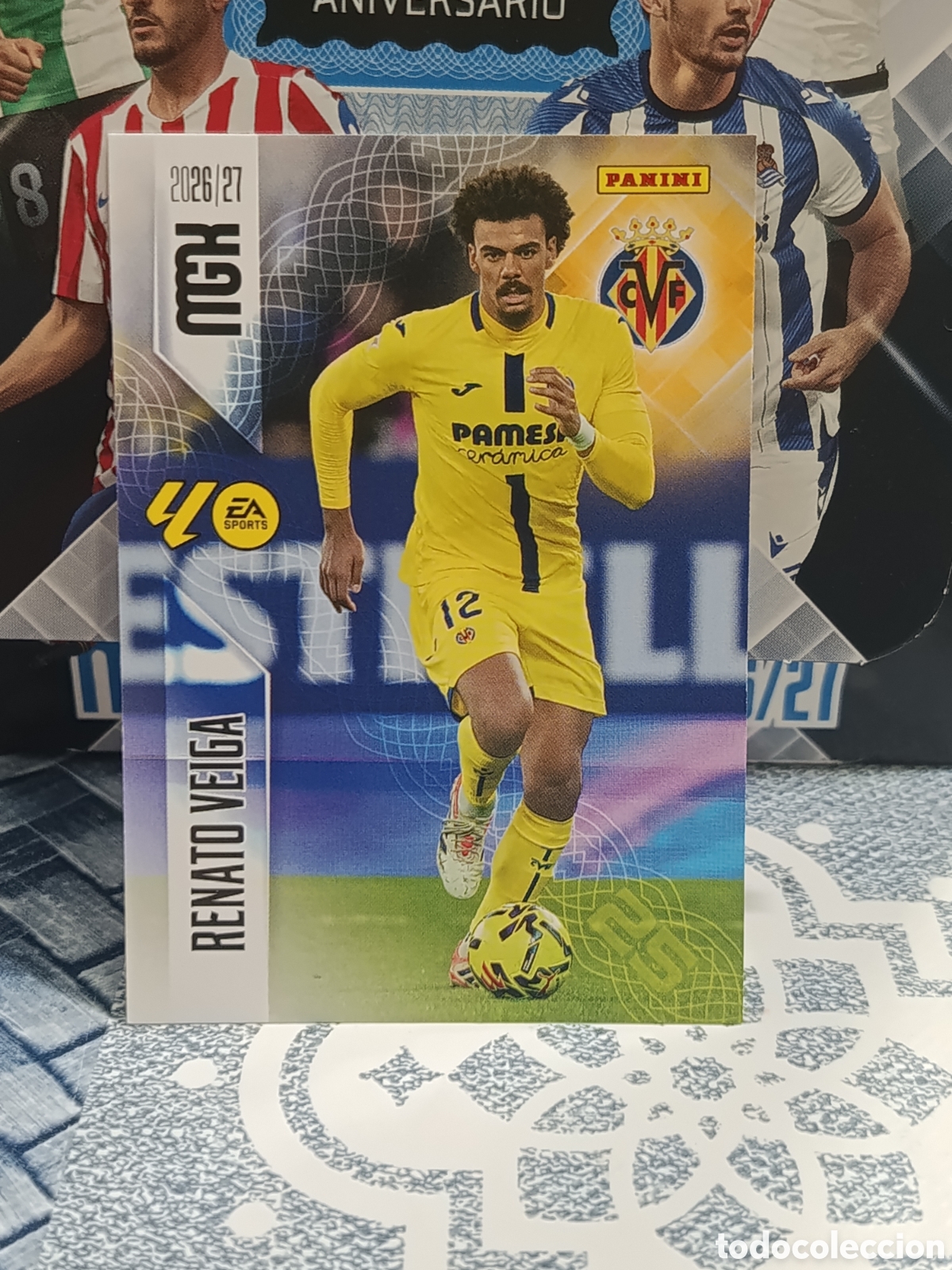 Coleccionismo cromos antiguos: RENATO VEIGA VILLARREAL N&ordm; 368 MGK 26 27 2026 2027 PANINI