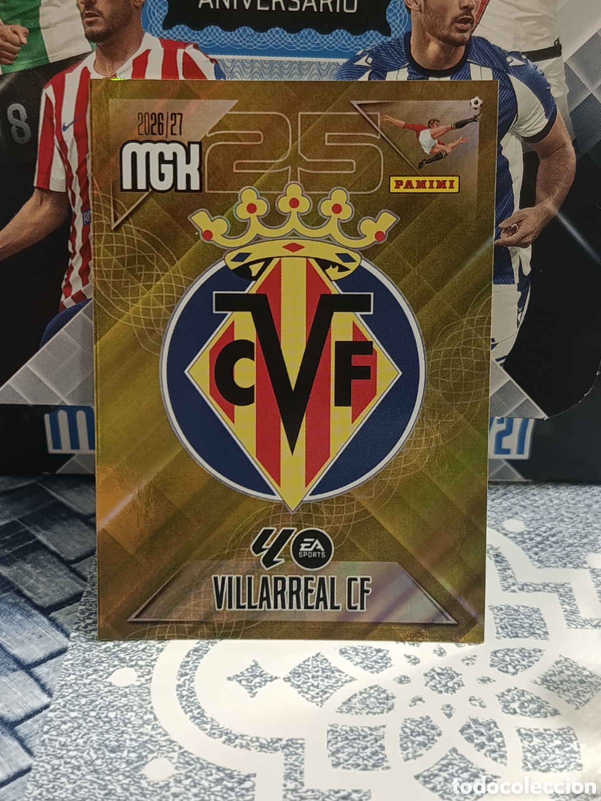 Coleccionismo cromos antiguos: ESCUDO VILLARREAL N&ordm; 361 MGK 26 27 2026 2027 PANINI