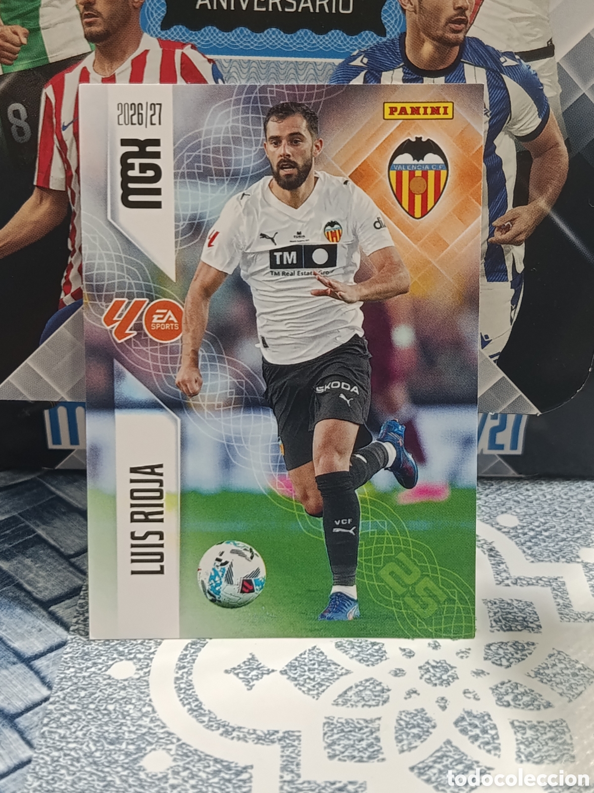 Coleccionismo cromos antiguos: LUIS RIOJA VALENCIA N&ordm; 355 MGK 26 27 2026 2027 PANINI