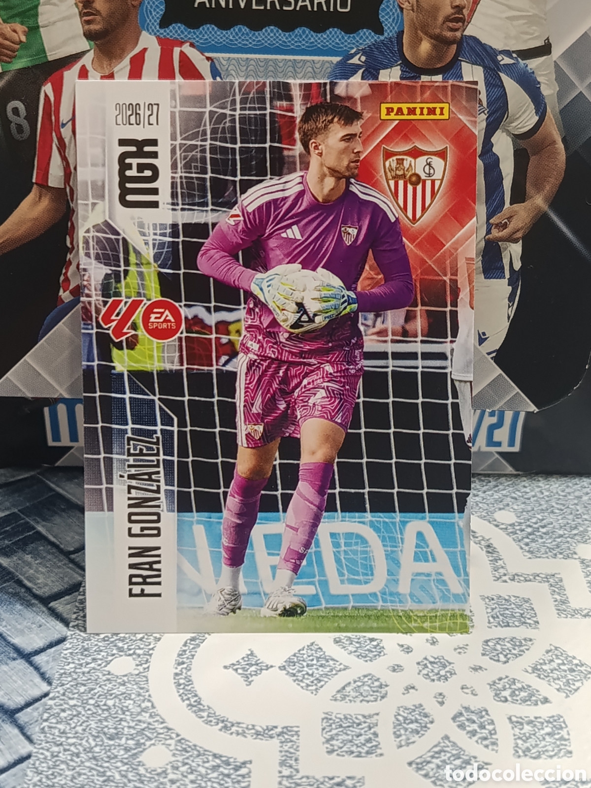 Coleccionismo cromos antiguos: FRAN GONZALEZ SEVILLA N&ordm; 327 MGK 26 27 2026 2027 PANINI