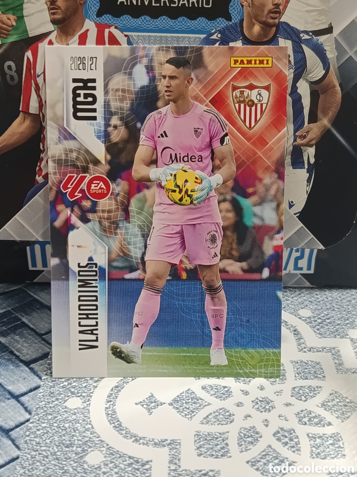 Coleccionismo cromos antiguos: VLACHODIMOS SEVILLA N&ordm; 326 MGK 26 27 2026 2027 PANINI