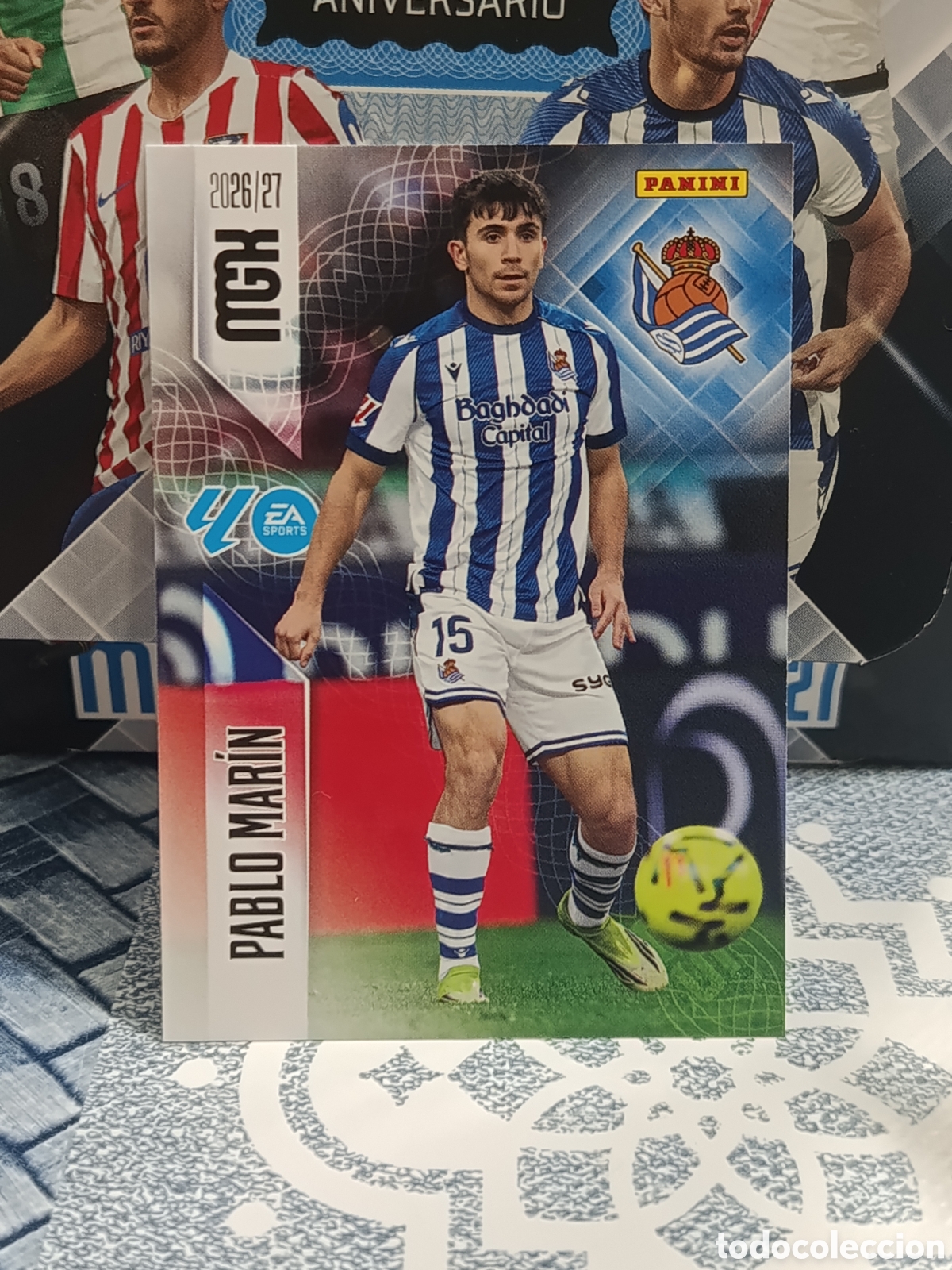 Coleccionismo cromos antiguos: PABLO MARTIN REAL SOCIEDAD N&ordm; 317 MGK 26 27 2026 2027 PANINI