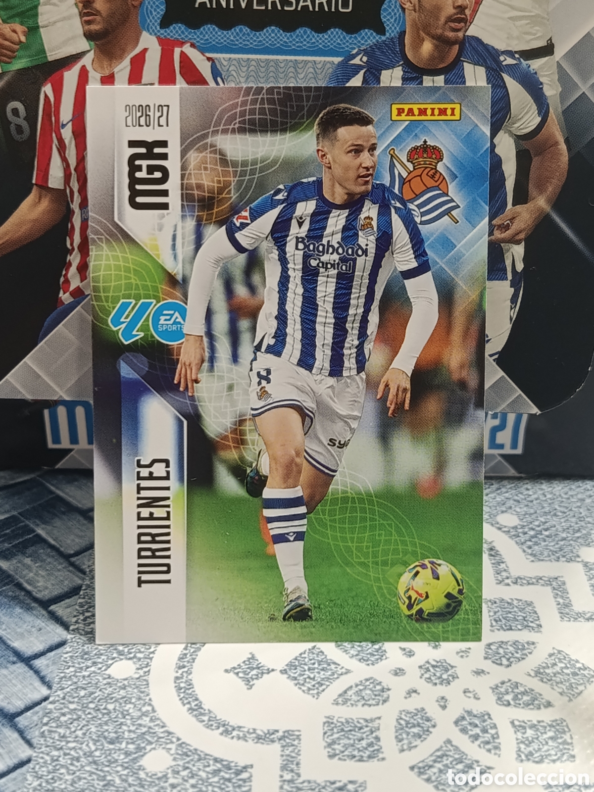 Coleccionismo cromos antiguos: TURRIENTES REAL SOCIEDAD N&ordm; 316 MGK 26 27 2026 2027 PANINI