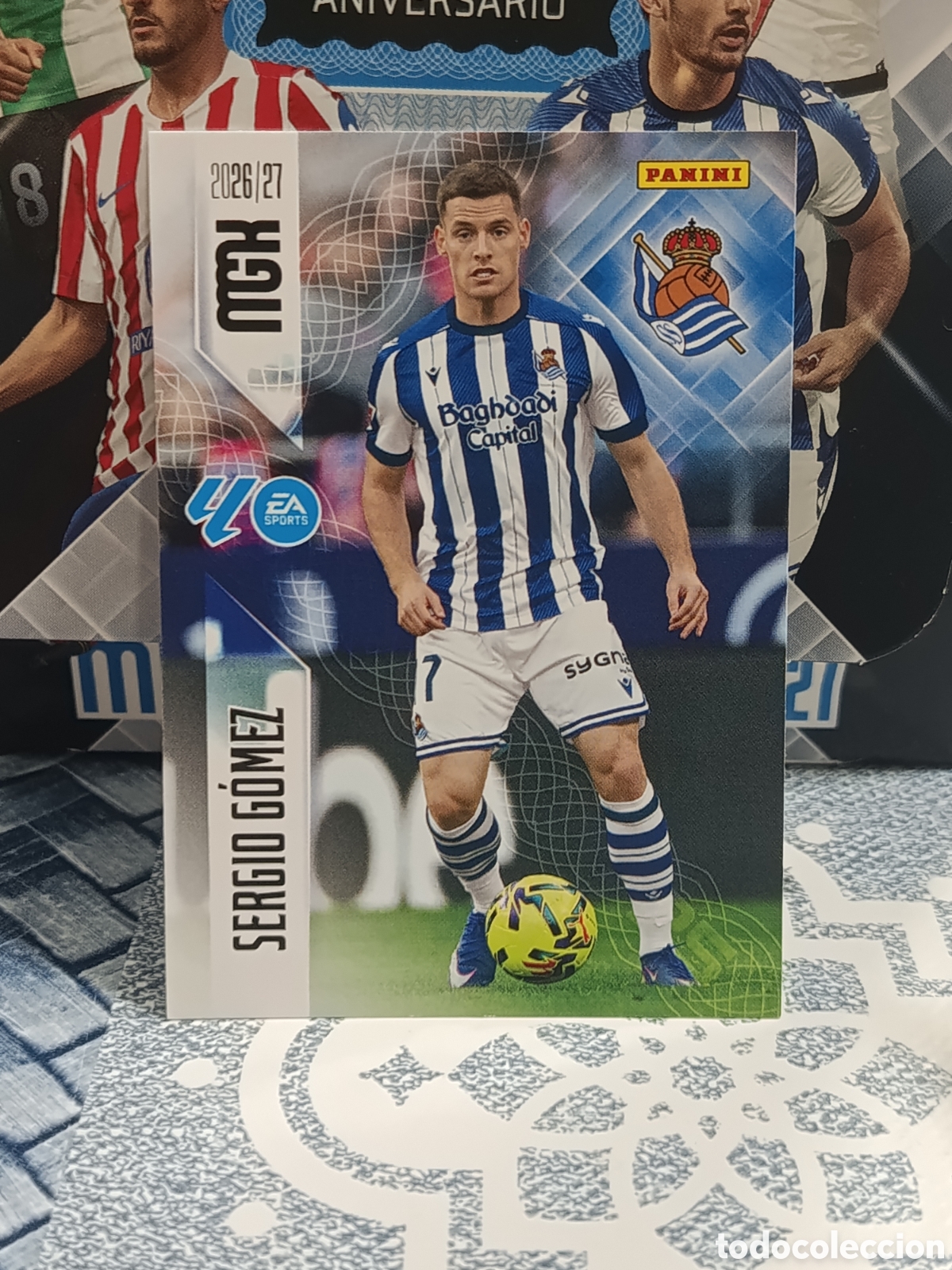 Coleccionismo cromos antiguos: SERGIO GOMEZ REAL SOCIEDAD N&ordm; 313 MGK 26 27 2026 2027 PANINI