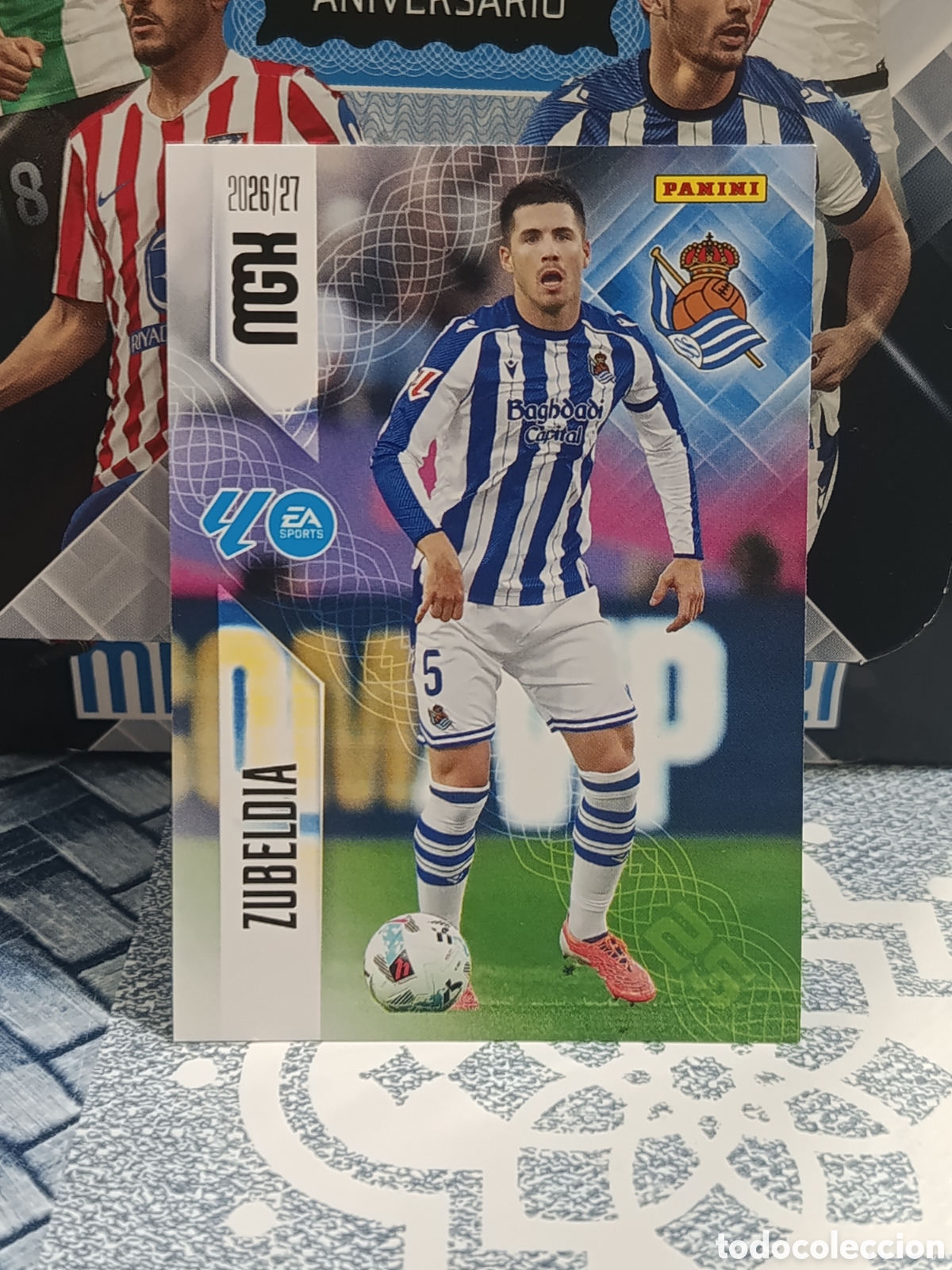 Coleccionismo cromos antiguos: ZUBELDIA REAL SOCIEDAD N&ordm; 312 MGK 26 27 2026 2027 PANINI