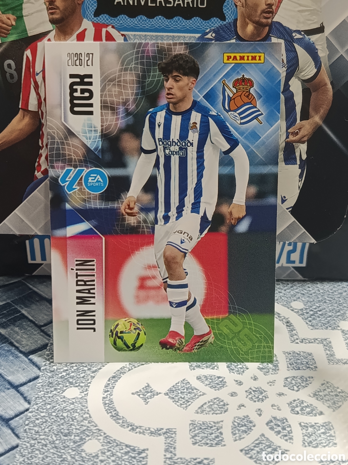 Coleccionismo cromos antiguos: JON MARTIN REAL SOCIEDAD N&ordm; 311 MGK 26 27 2026 2027 PANINI