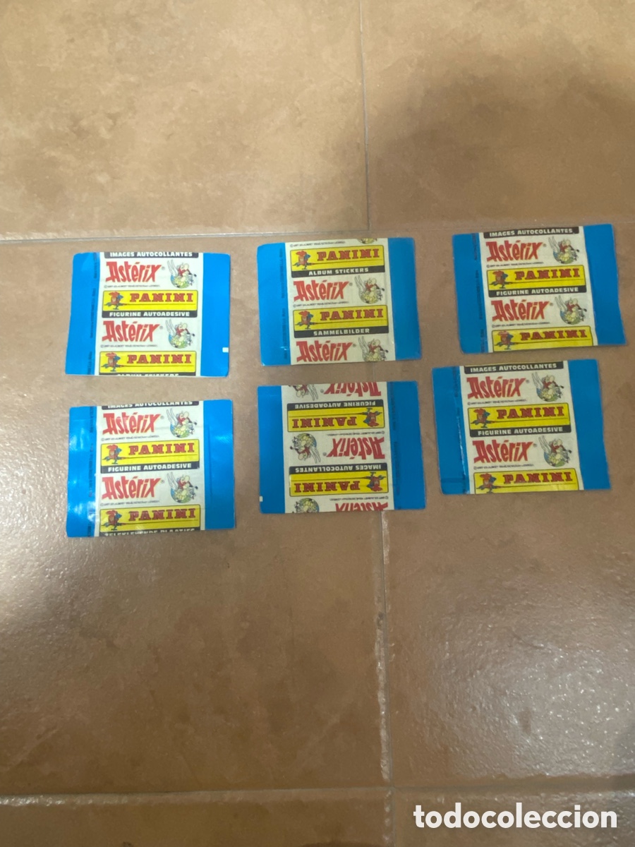 Coleccionismo cromos antiguos: Lote de sobres de cromos sin abrir Asterix - Foto 2