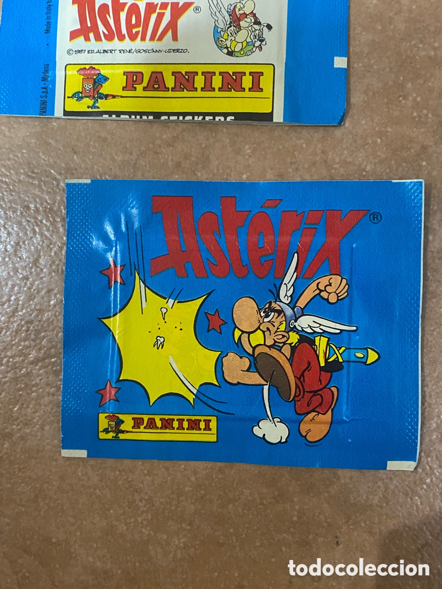 Coleccionismo cromos antiguos: Lote de sobres de cromos sin abrir Asterix - Foto 3