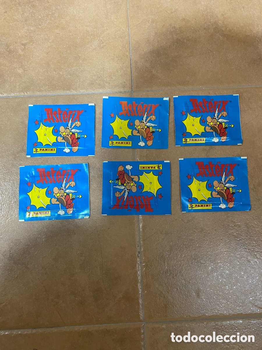 Coleccionismo cromos antiguos: Lote de sobres de cromos sin abrir Asterix