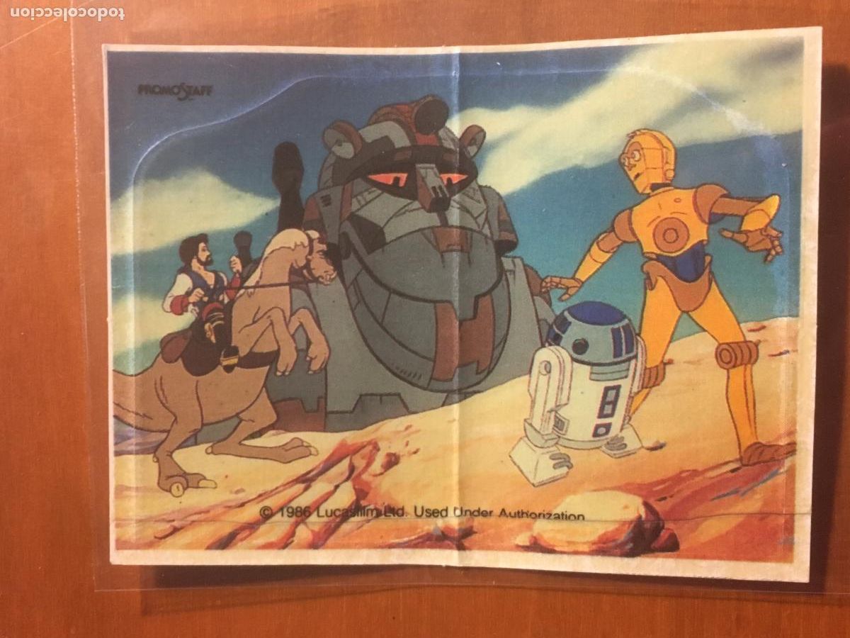 Collectionnisme Cartes &agrave; collectionner anciennes: panrico ewoks droids star wars cromo original nunca pegado perfecto estado