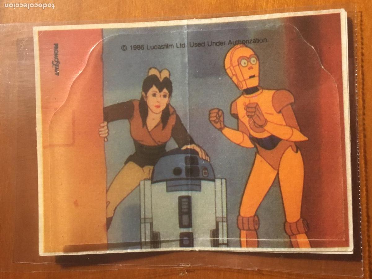 Collectionnisme Cartes &agrave; collectionner anciennes: panrico ewoks droids star wars cromo original nunca pegado perfecto estado