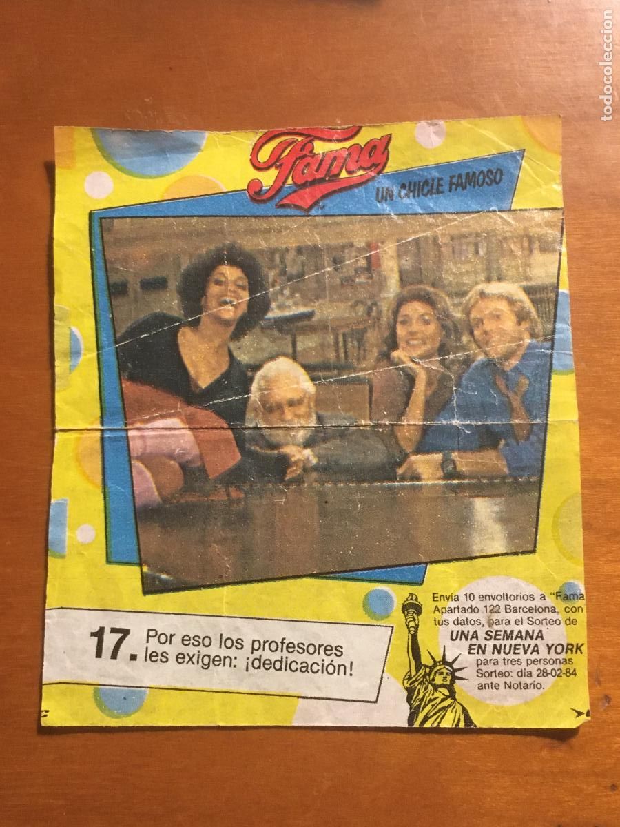 Collectionnisme Cartes &agrave; collectionner anciennes: fama cromo chicle n&ordm; 17 cromo original nunca pegado