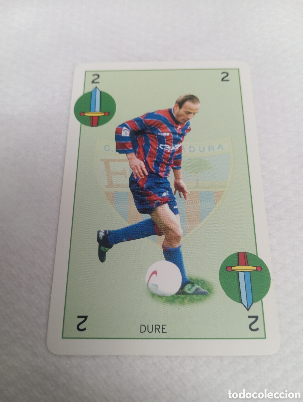 Coleccionismo cromos antiguos: CARTA DURE EXTREMADURA 97 98 MARCA BARAJA LIGA 1997 1998