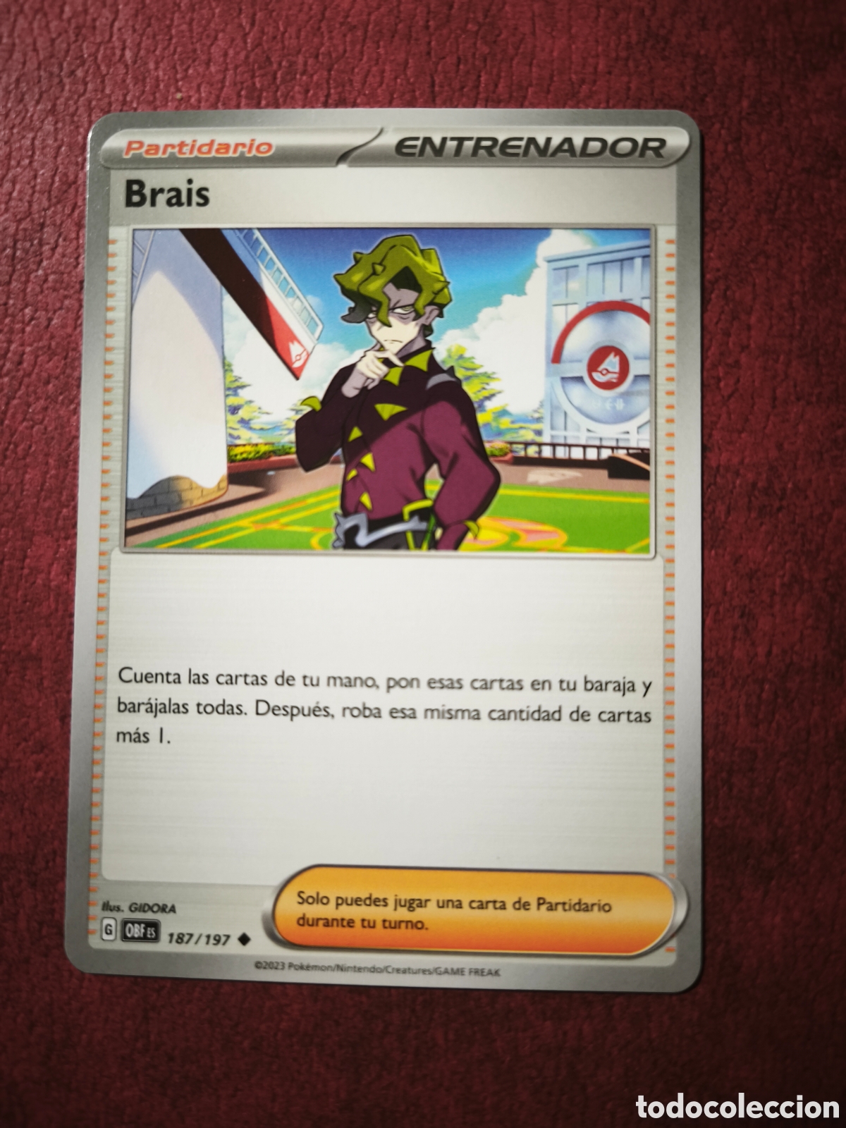 Coleccionismo cromos antiguos: Pokemon. 2023. Brais #187/197. Espa&ntilde;ol