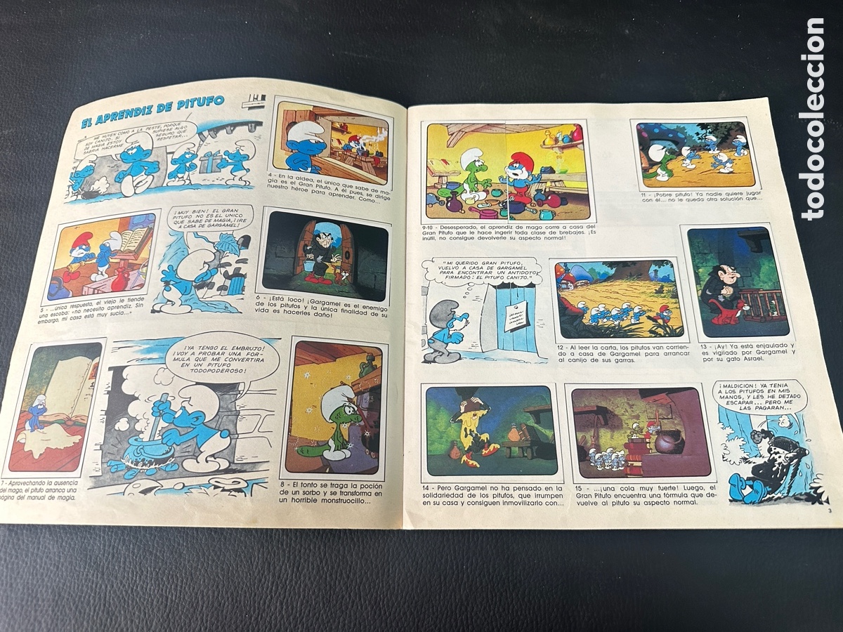 Coleccionismo cromos antiguos: Album completo Los Pitufos - Foto 3