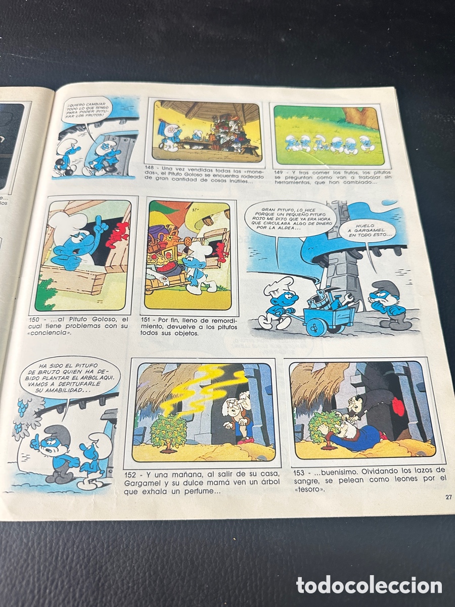 Coleccionismo cromos antiguos: Album completo Los Pitufos - Foto 7