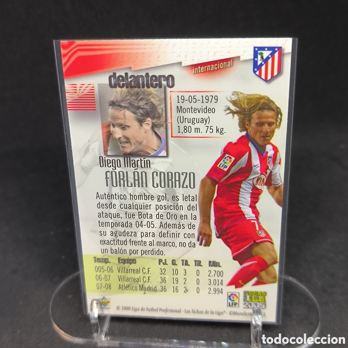 Coleccionismo cromos antiguos: Diego Forlan Mundicromo 2009 - Foto 2