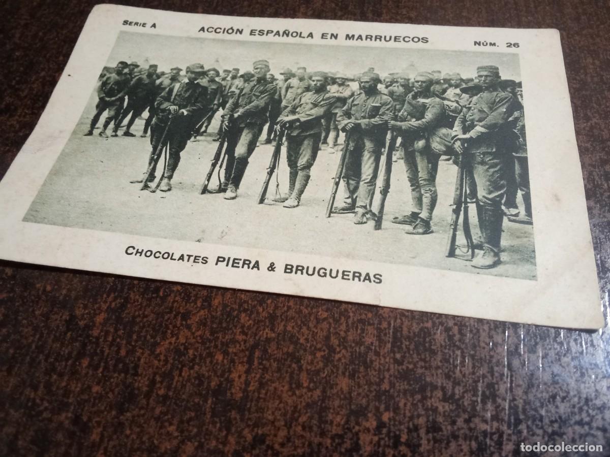 Coleccionismo cromos antiguos: ACCION ESPA&Ntilde;OLA EN MARRUECOS - SERIE A N&ordm; 26- CHOCOLATES PIERA & BRUGUERAS.