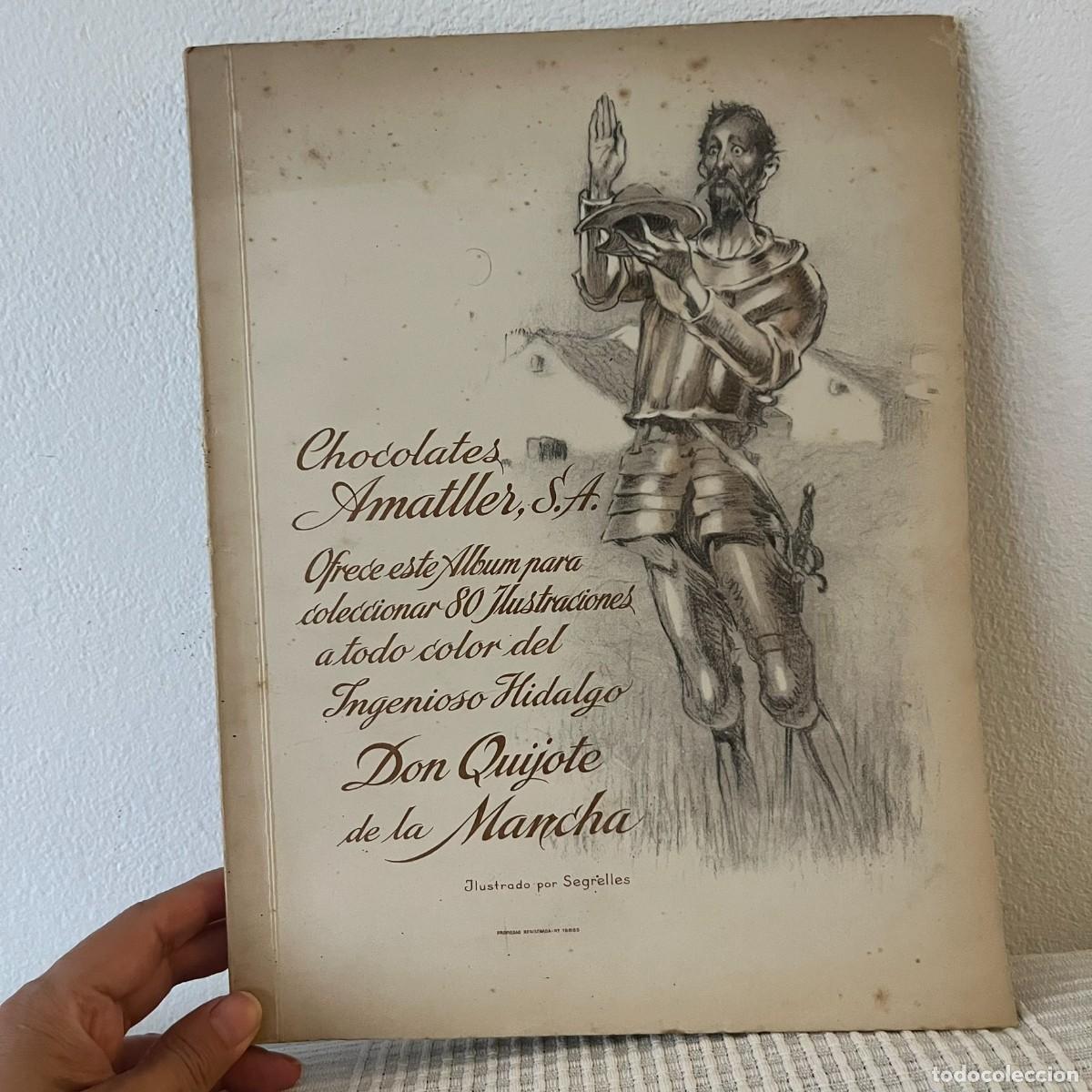 Coleccionismo cromos antiguos: &aacute;lbum de cromos de Chocolates Amatller, S.A. dedicado a El ingenioso hidalgo Don Quijote de la Manch