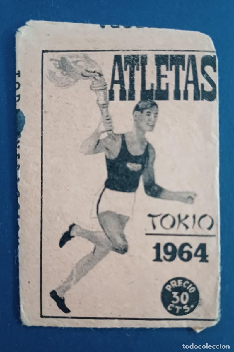 Coleccionismo cromos antiguos: SOBRE DE CROMOS SIN ABRIR ATLETAS, TOKIO 1964, DISGRA
