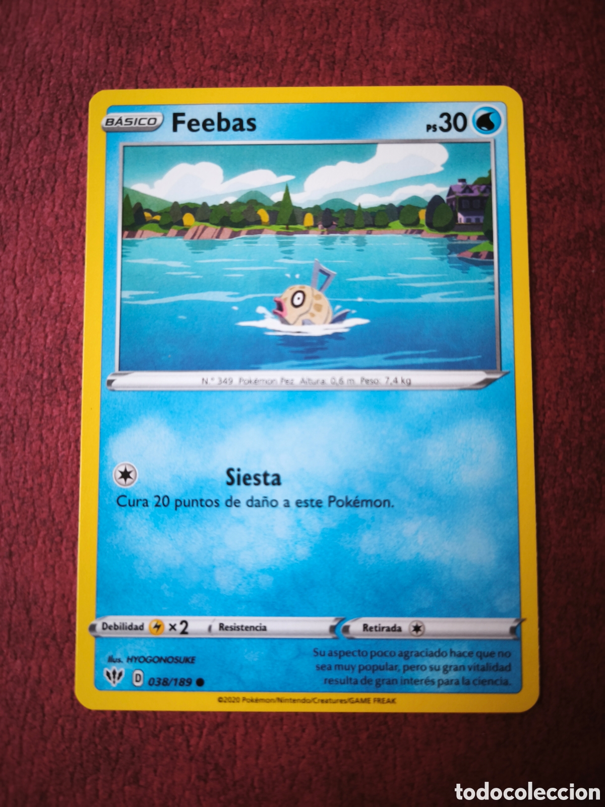 Coleccionismo cromos antiguos: Pokemon. 2020. Feebas #38/189. Espa&ntilde;ol - Foto 1