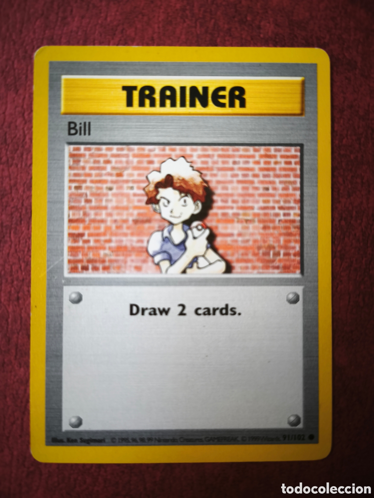 Coleccionismo cromos antiguos: Pokemon. 1999. Bill #91/102 - Foto 1