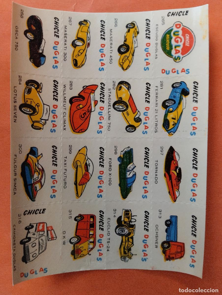 Coleccionismo cromos antiguos: CHICLE DUGLAS CHICLES DOUGLAS CROMOS CALCOMANIAS AUTOMOVILES COCHES A&Ntilde;OS 1950&rsquo;s 1960&rsquo;s