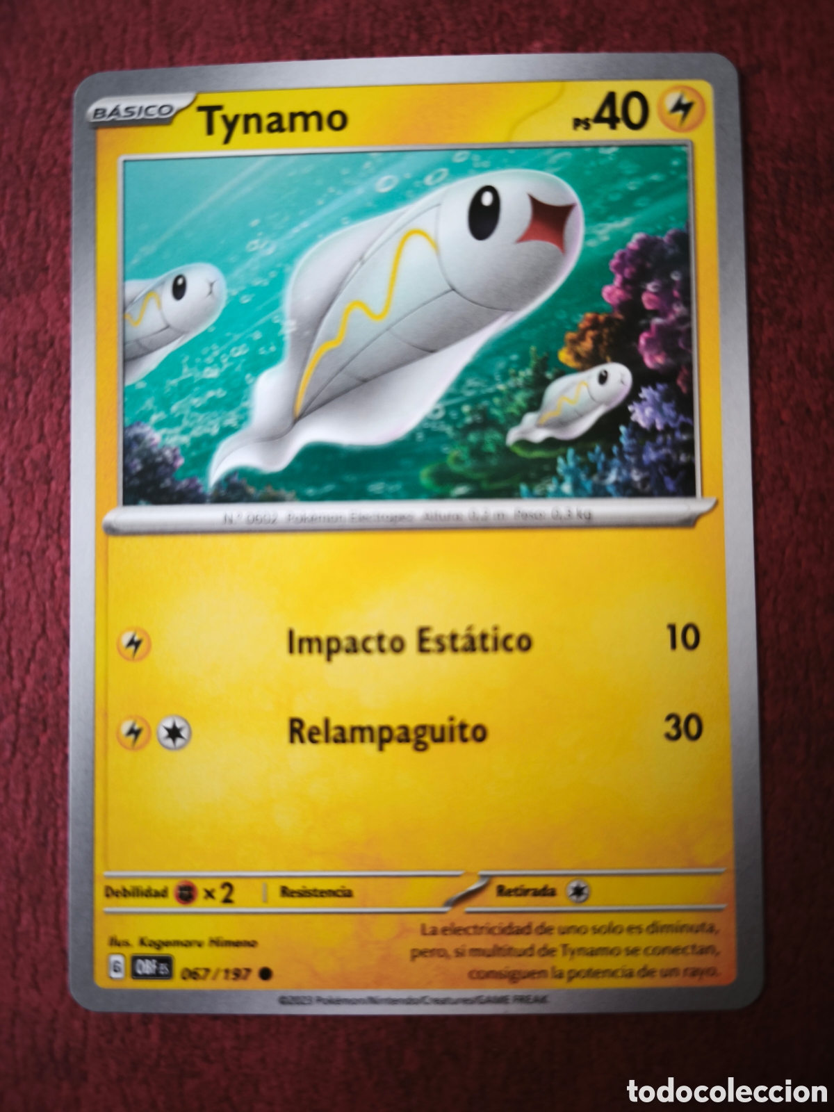 Coleccionismo cromos antiguos: Pokemon. 2023. Tynamo #67/197. Espa&ntilde;ol