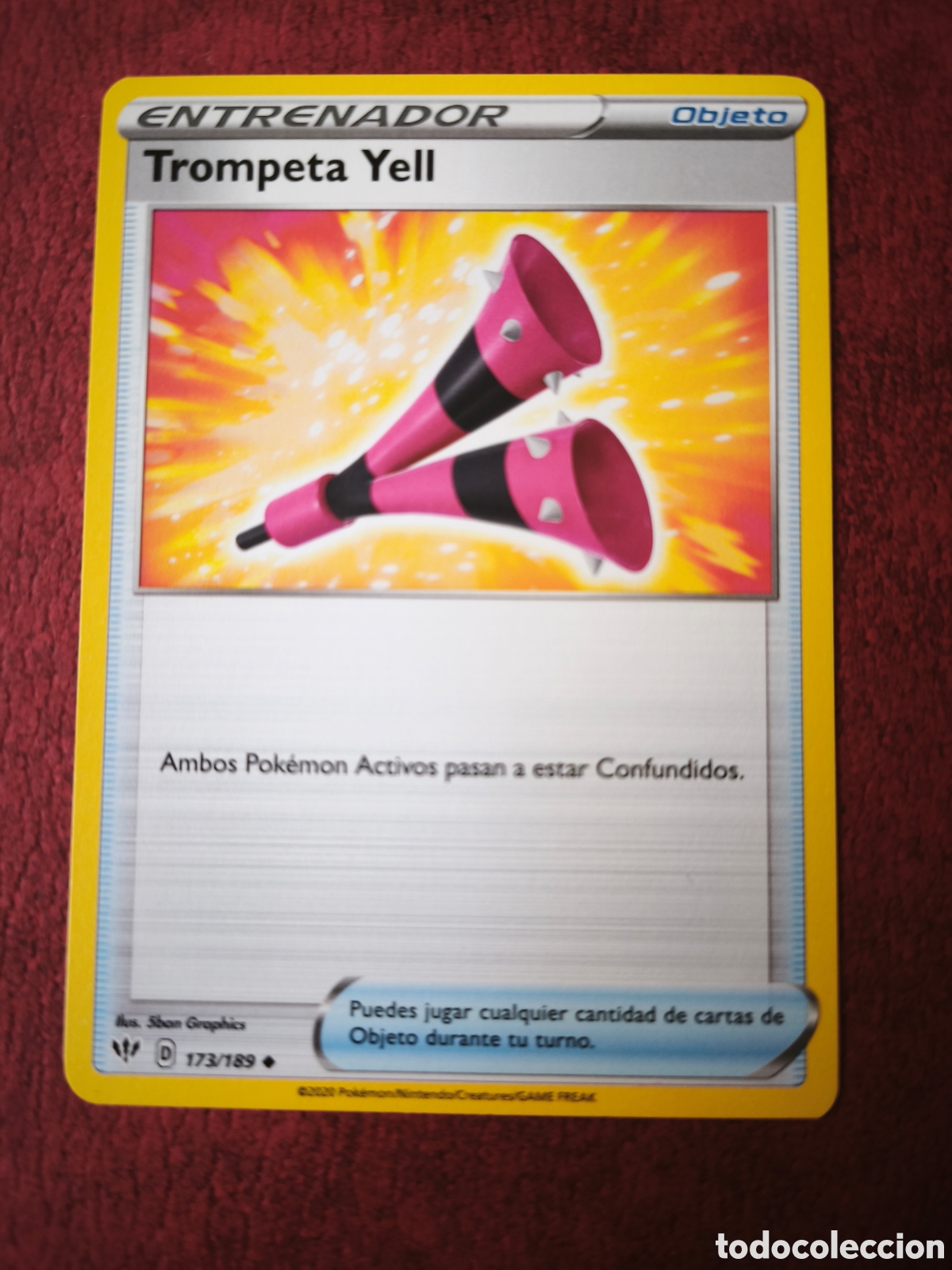Coleccionismo cromos antiguos: Pokemon. 2020. Trompeta Yell #173/189. Espa&ntilde;ol