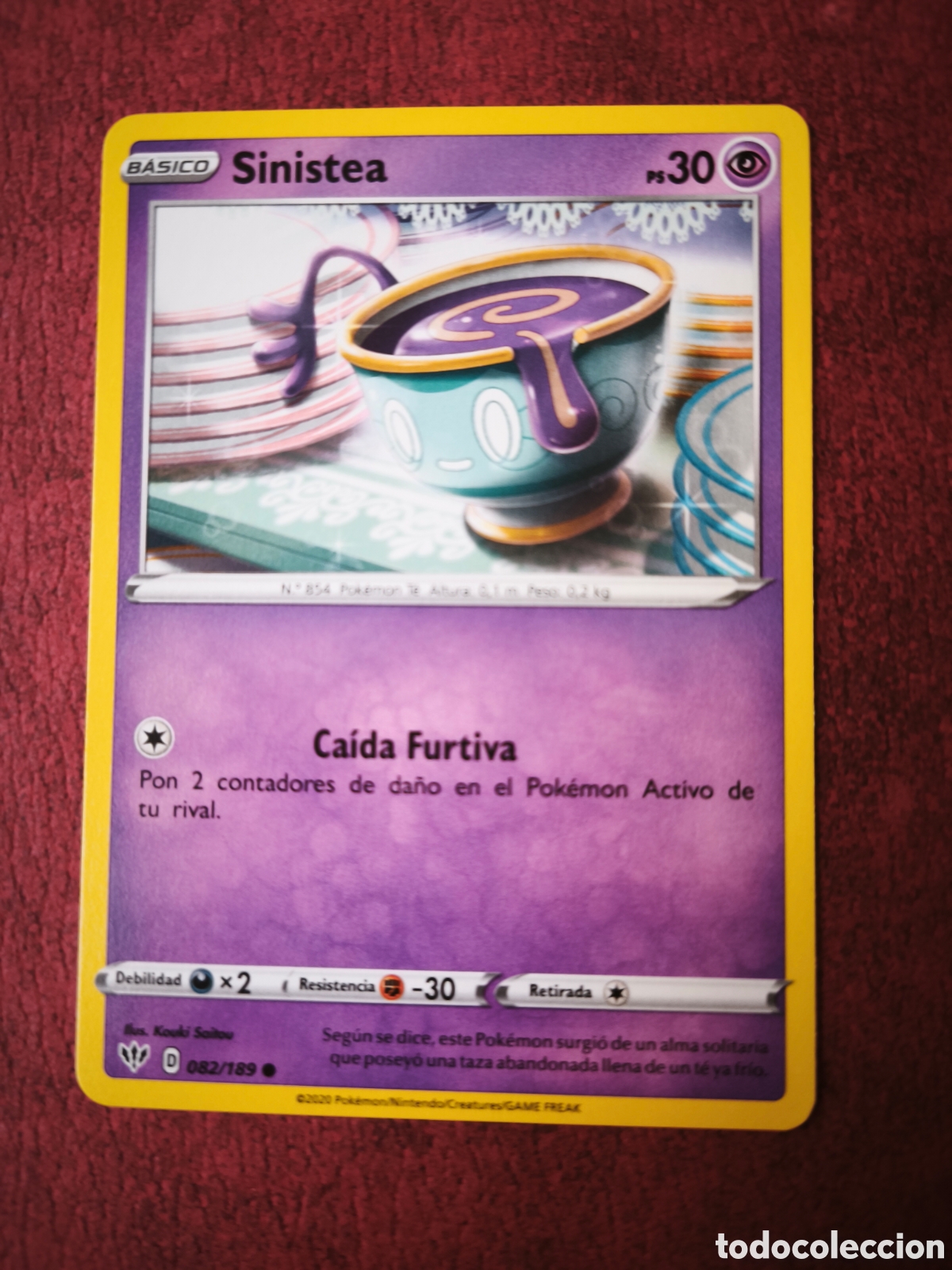 Coleccionismo cromos antiguos: Pokemon. 2020. Sinistea #82/189. Espa&ntilde;ol