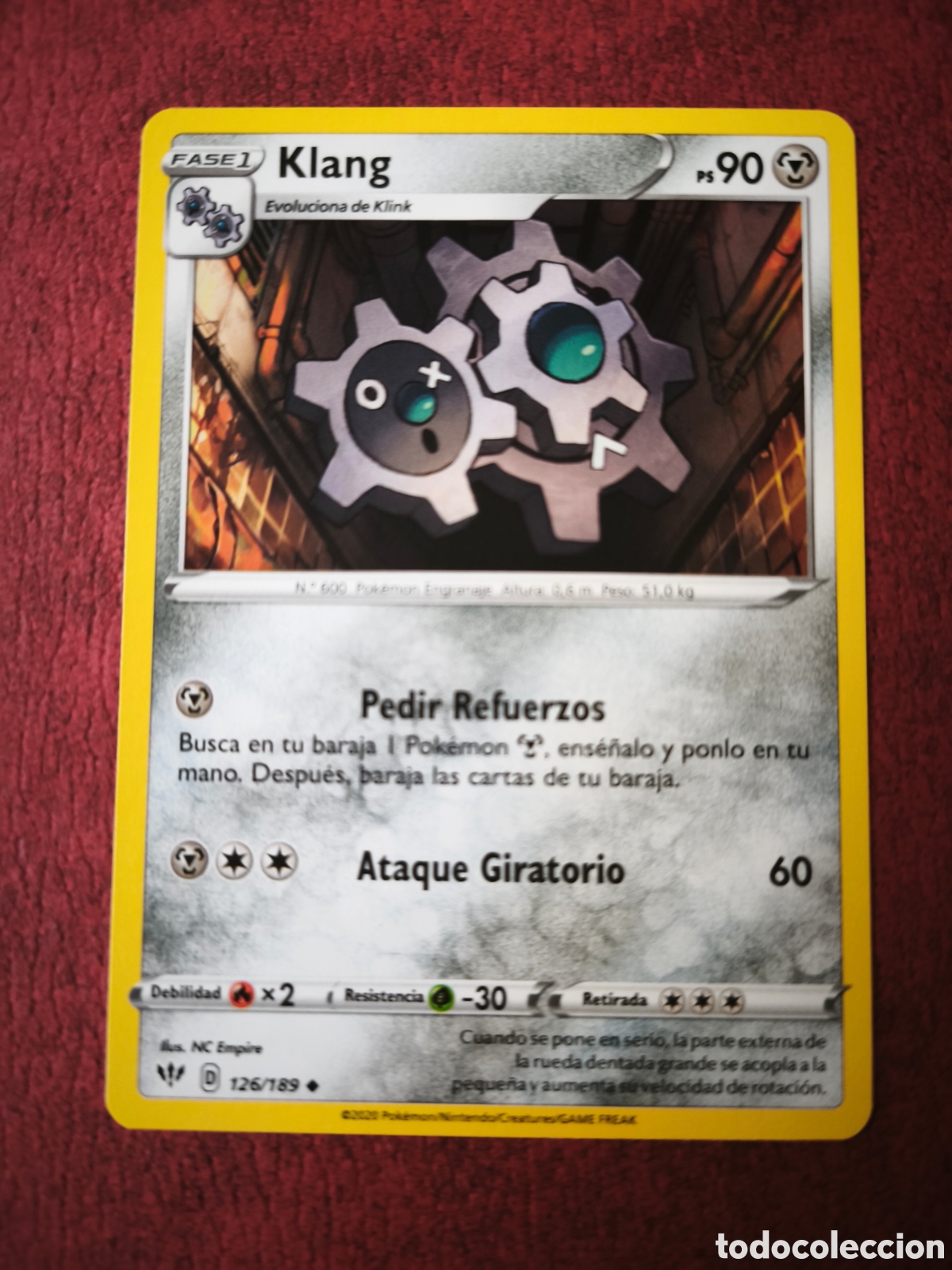 Coleccionismo cromos antiguos: Pokemon. 2020. Klang #126/189. Espa&ntilde;ol