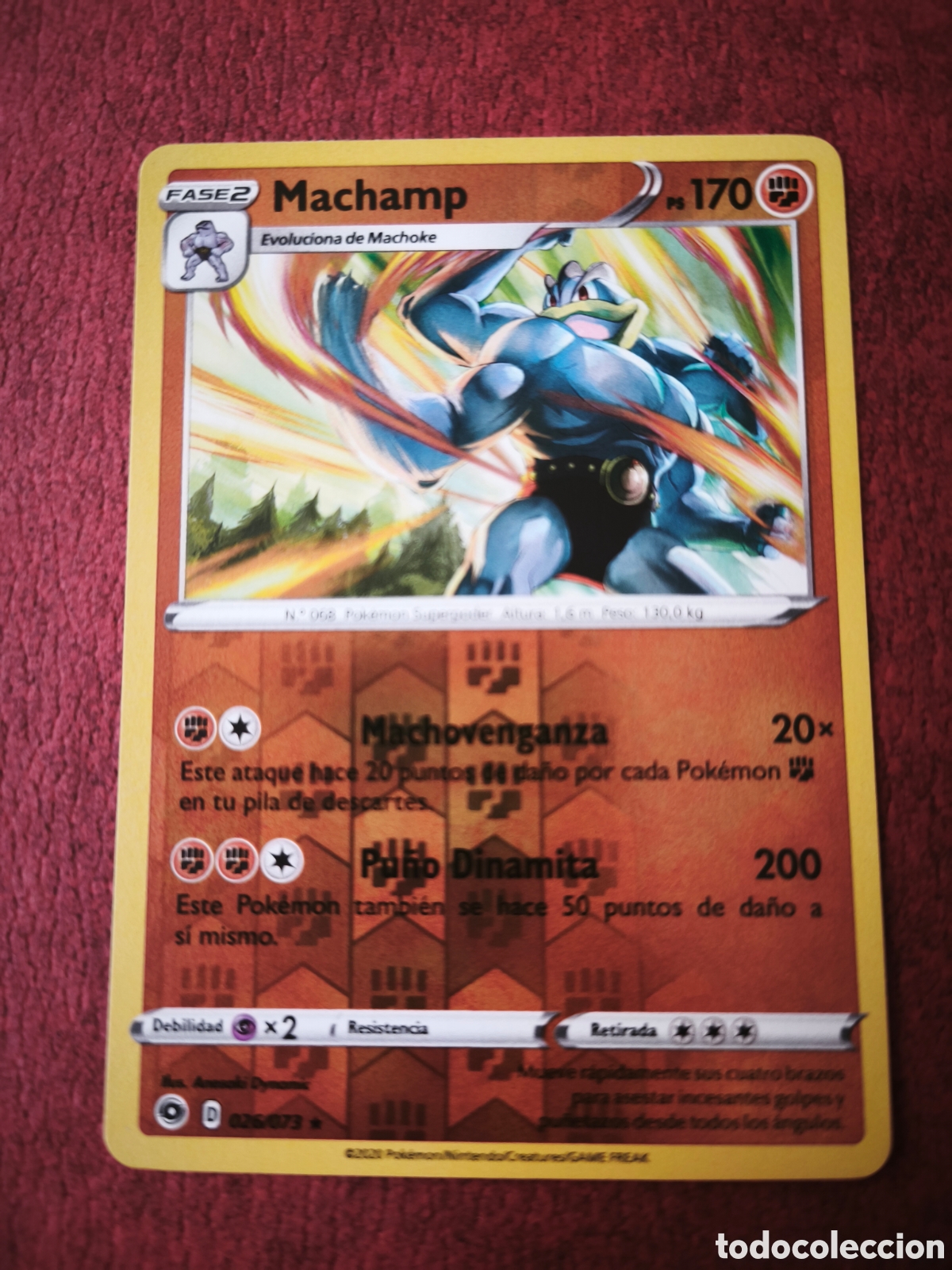 Coleccionismo cromos antiguos: Pokemon. 2020. Machamp #26/73. Espa&ntilde;ol
