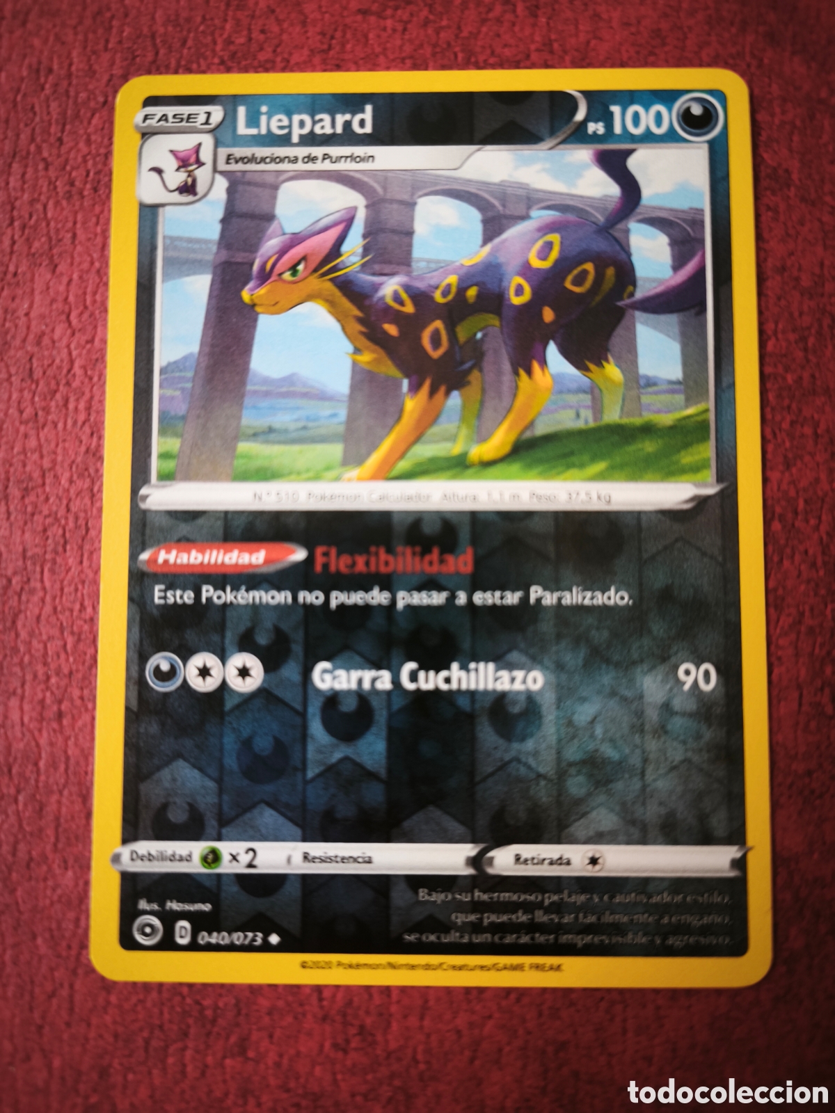 Coleccionismo cromos antiguos: Pokemon. 2020. Liepard #40/73. Espa&ntilde;ol